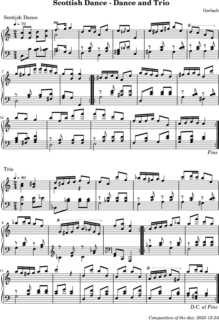 Dice game composition