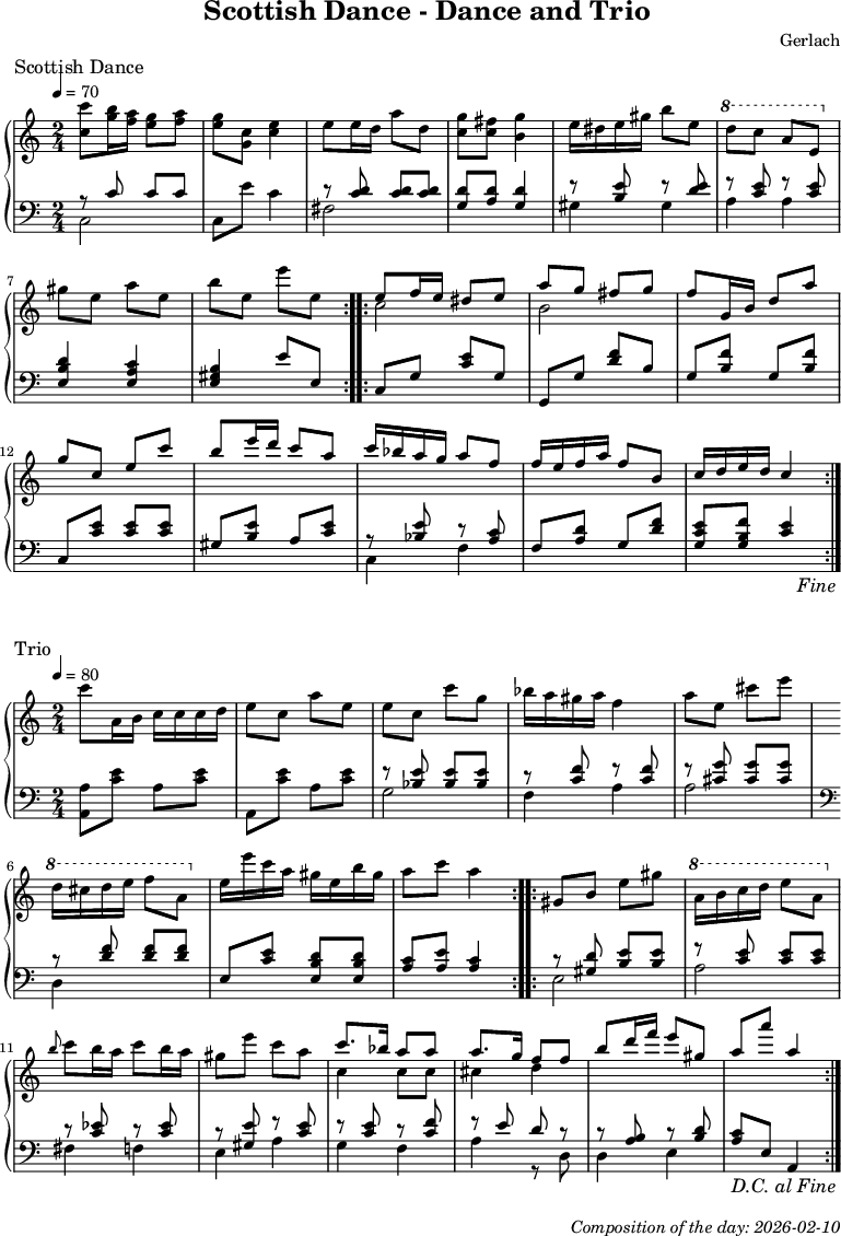 Dice game composition