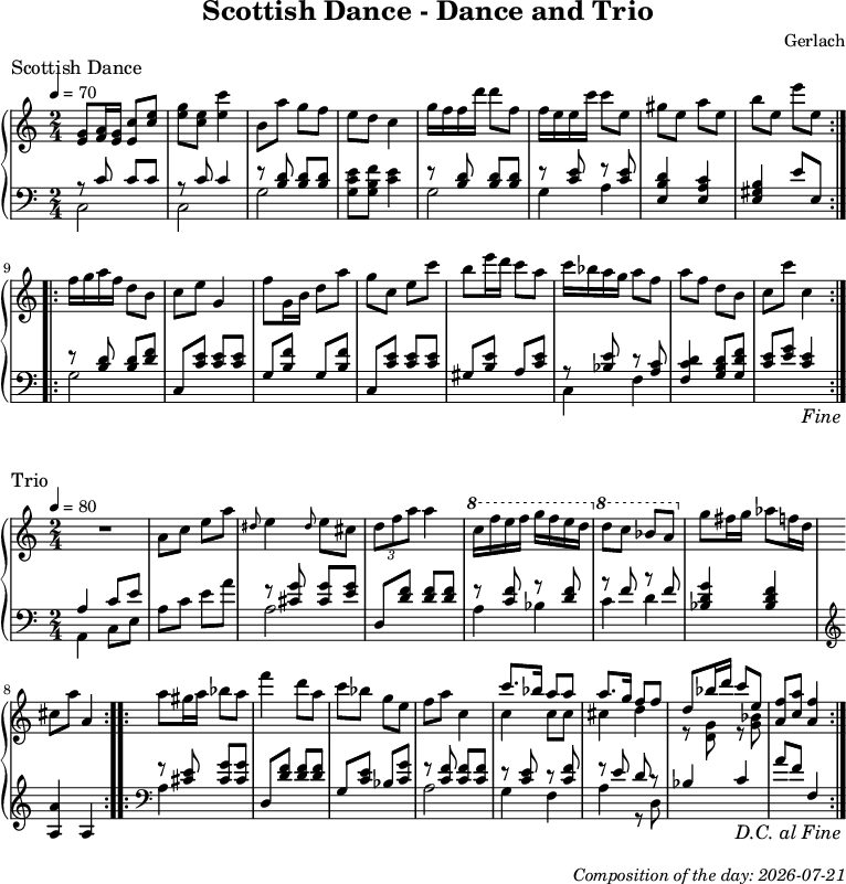Dice game composition