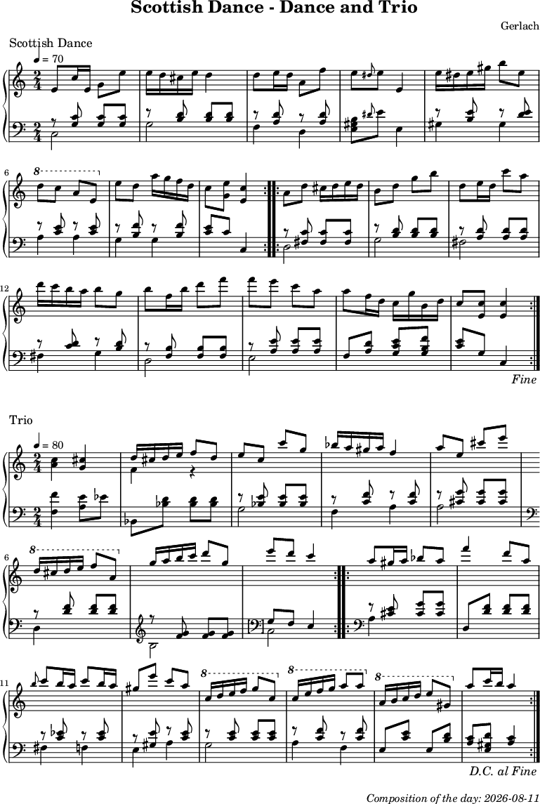Dice game composition