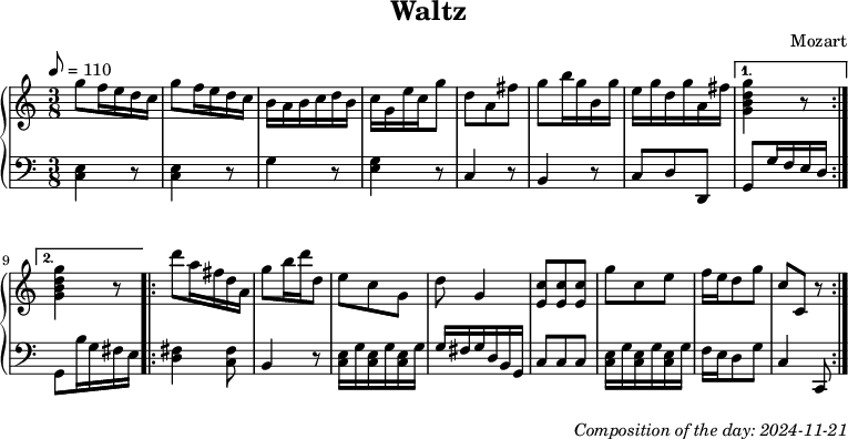 Dice game composition