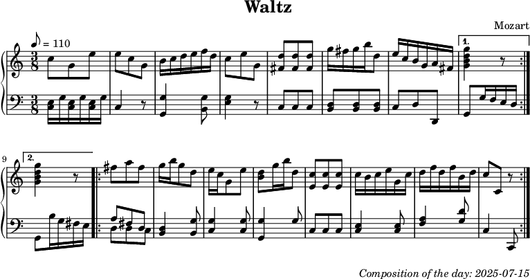 Dice game composition