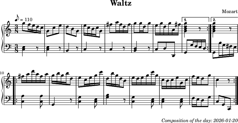 Dice game composition