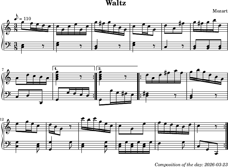 Dice game composition