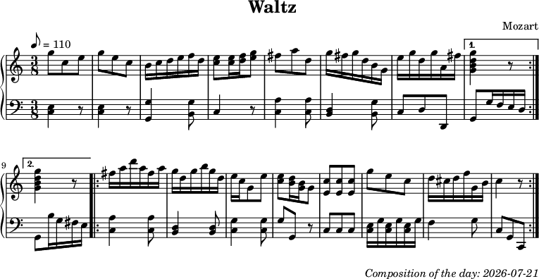 Dice game composition