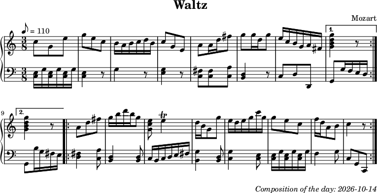 Dice game composition